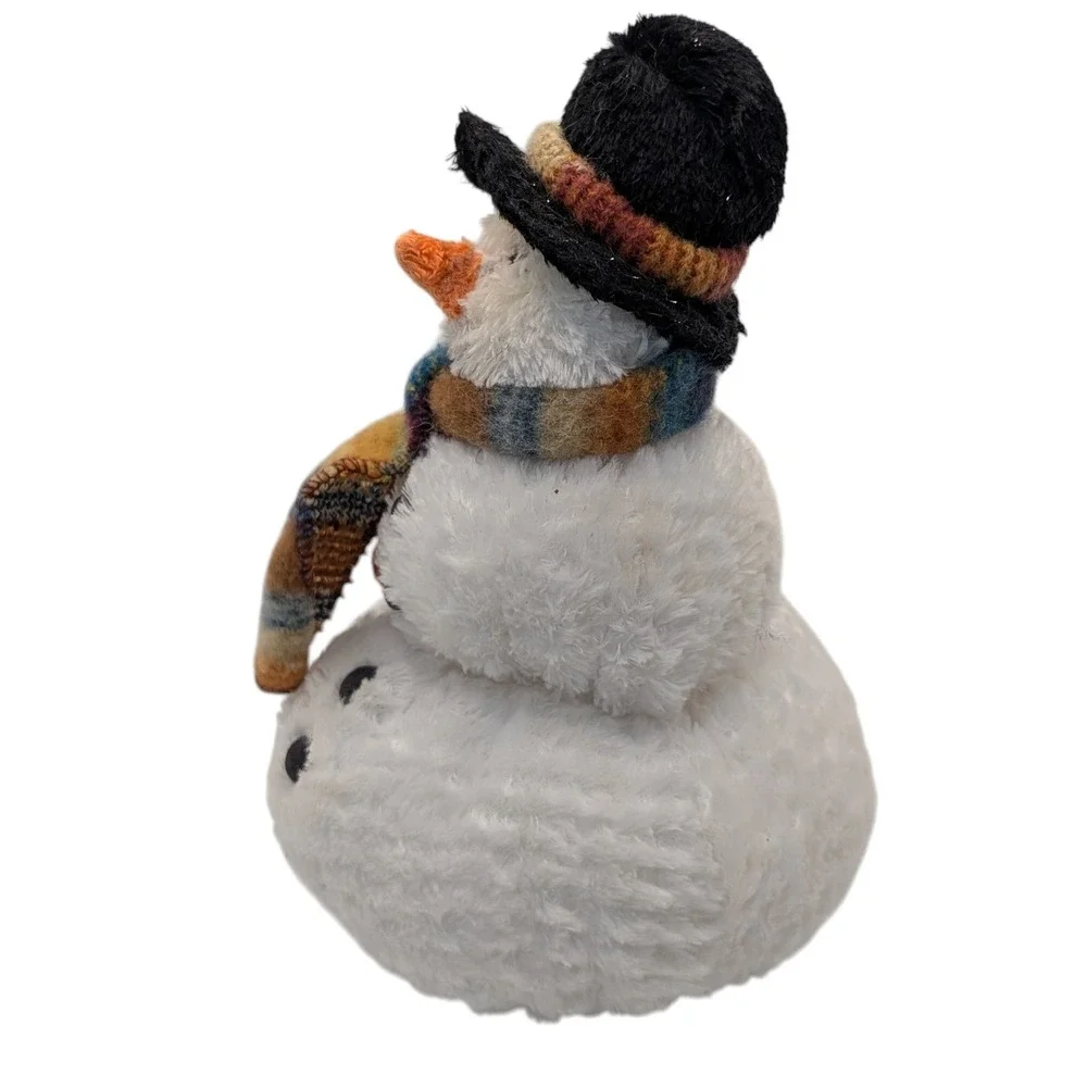 Vintage Russ Berrie Snowball Plush Snowman Christmas Scarf Holiday‎ Decor SEE
